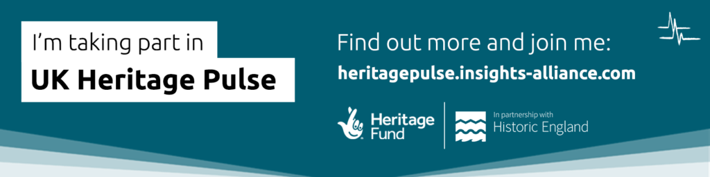 UK Heritage Pulse email signature - download. Blue image.